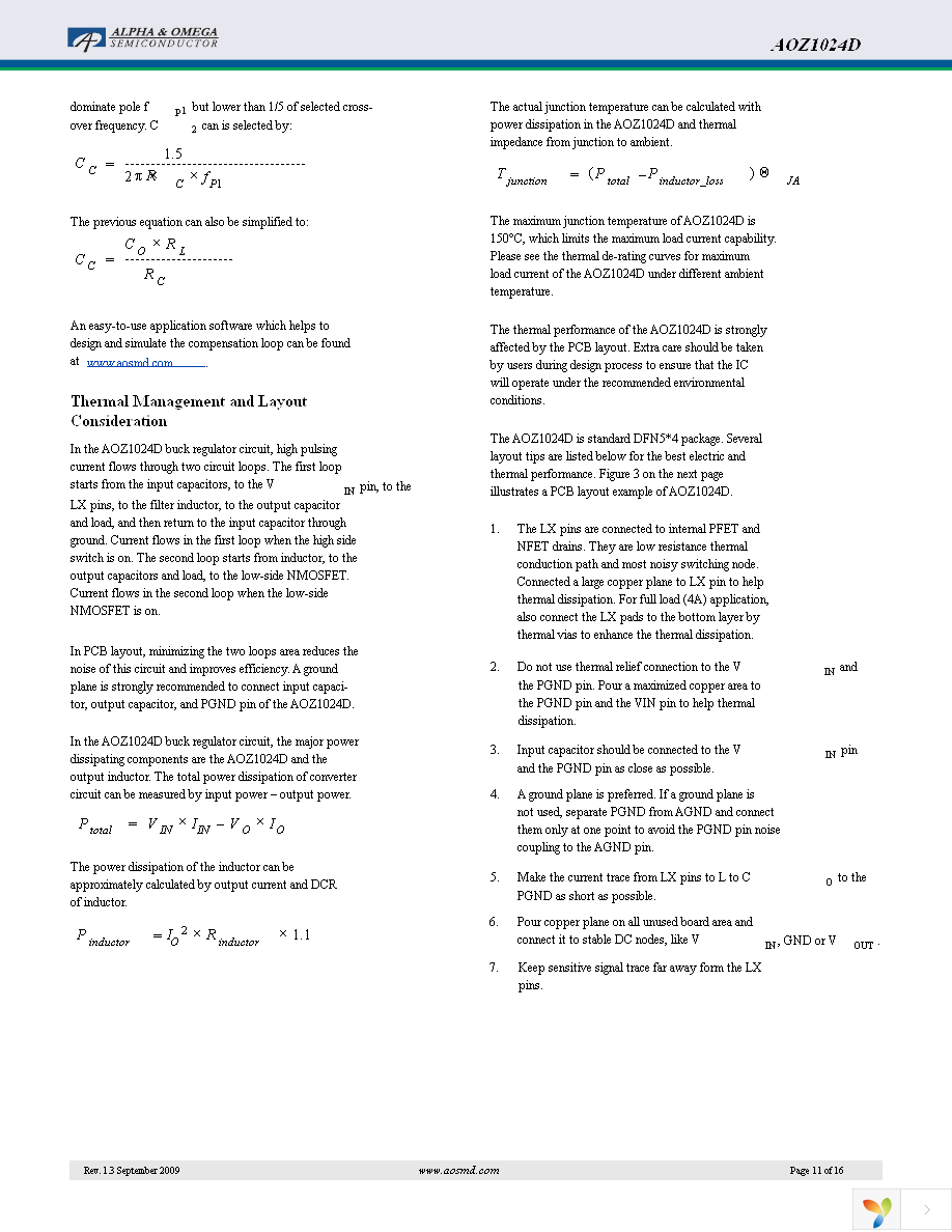 AOZ1024DI Page 11