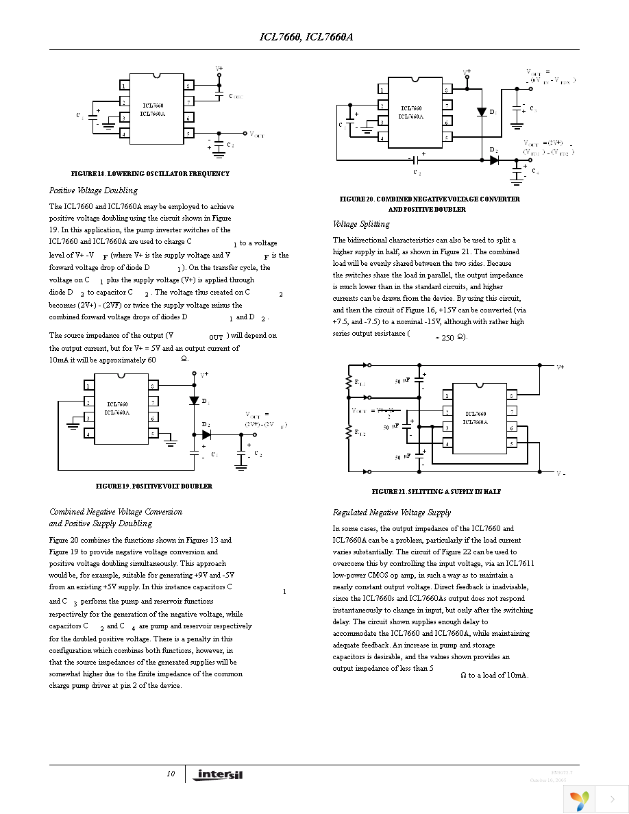 ICL7660CBAZ-T Page 10