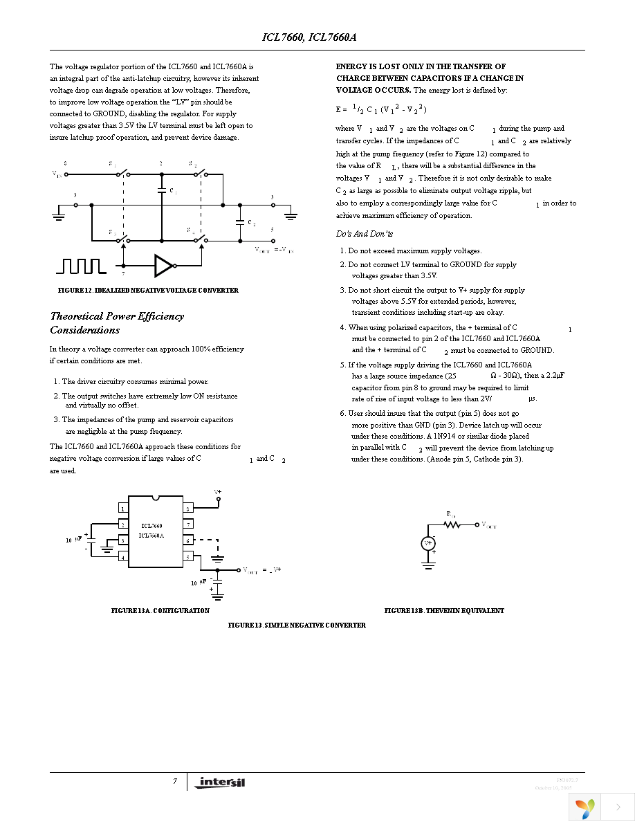 ICL7660CBAZ-T Page 7