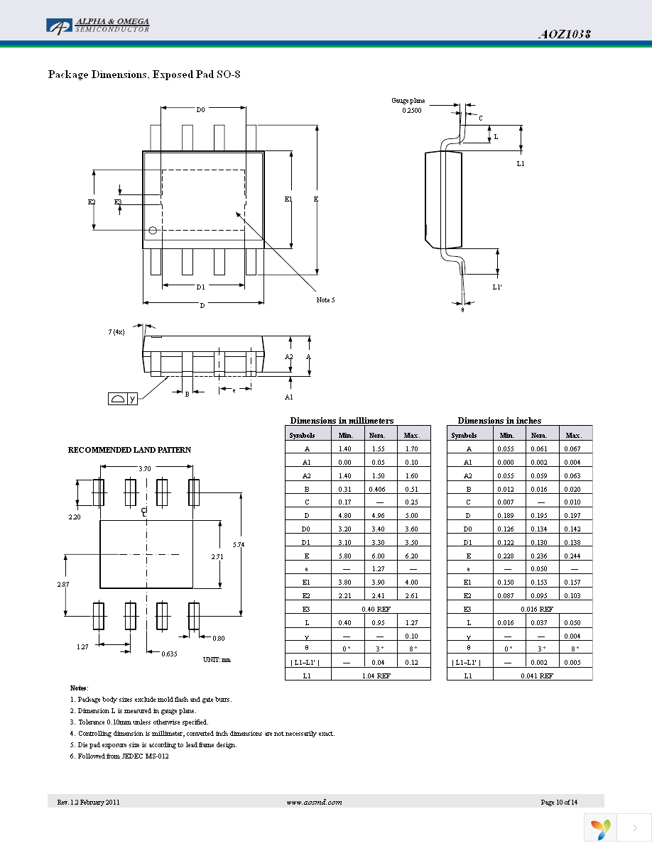 AOZ1038PI Page 10