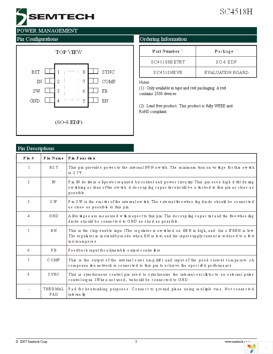 SC4518HSETRT Page 5