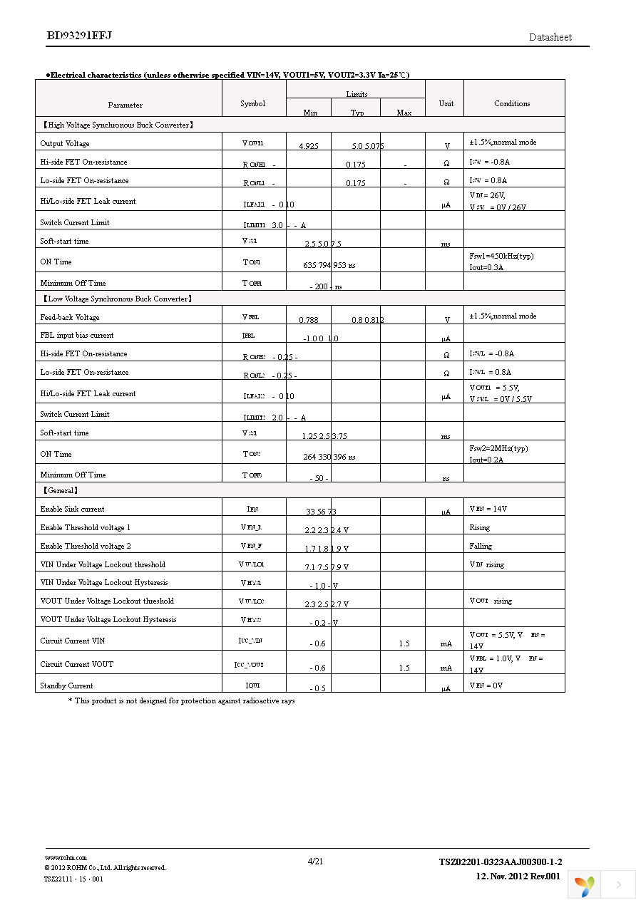 BD93291EFJ-E2 Page 4