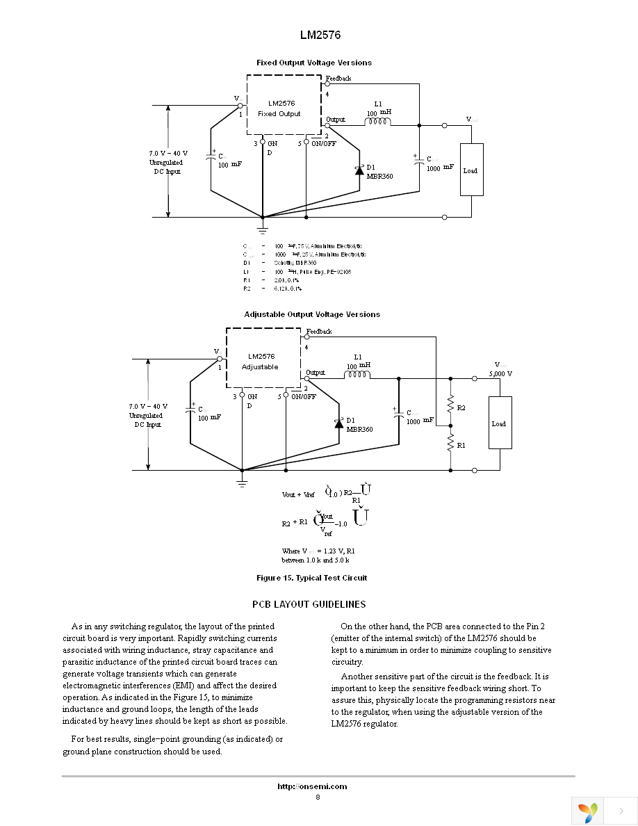 LM2576D2TR4-5G Page 8