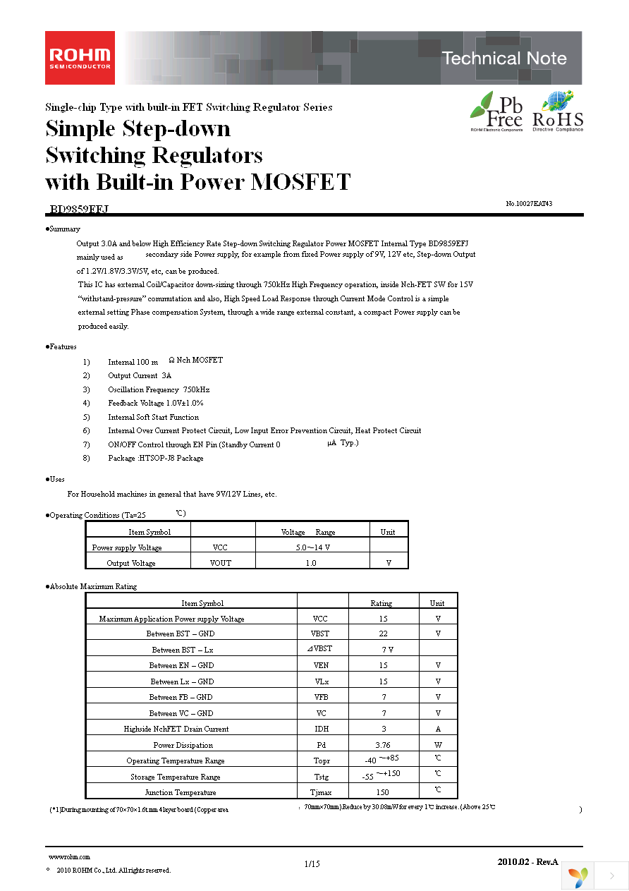 BD9859EFJ-E2 Page 1