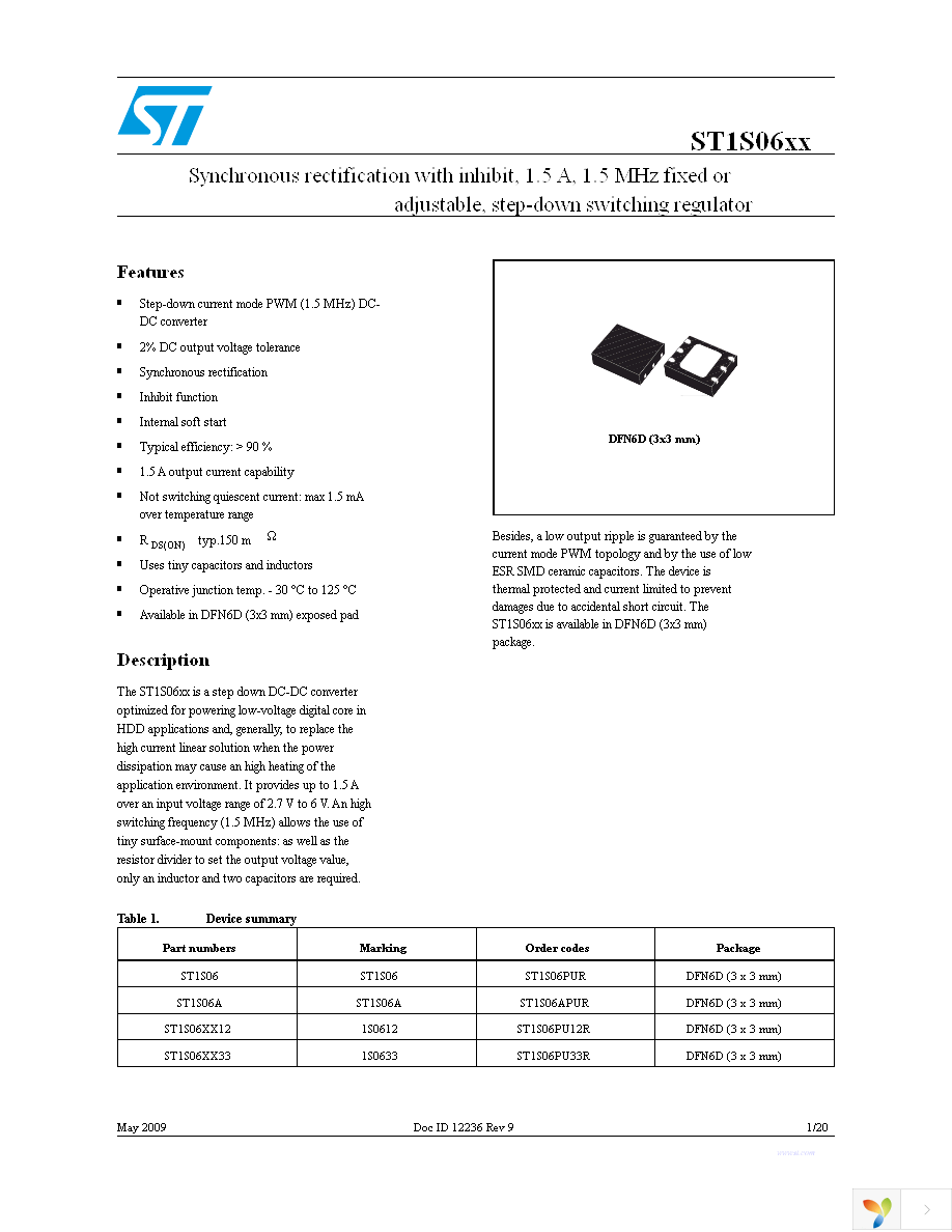 ST1S06PUR Page 1