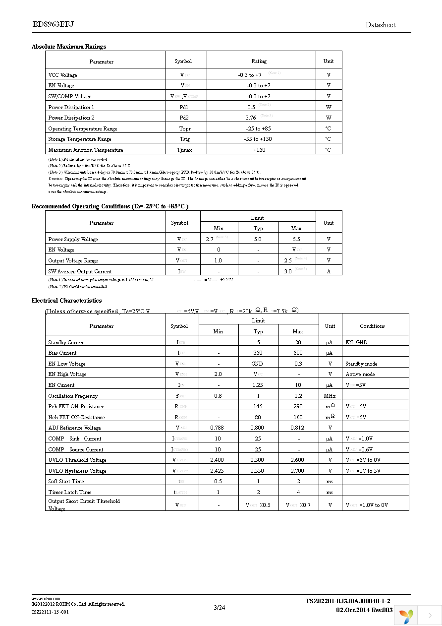 BD8963EFJ-E2 Page 3