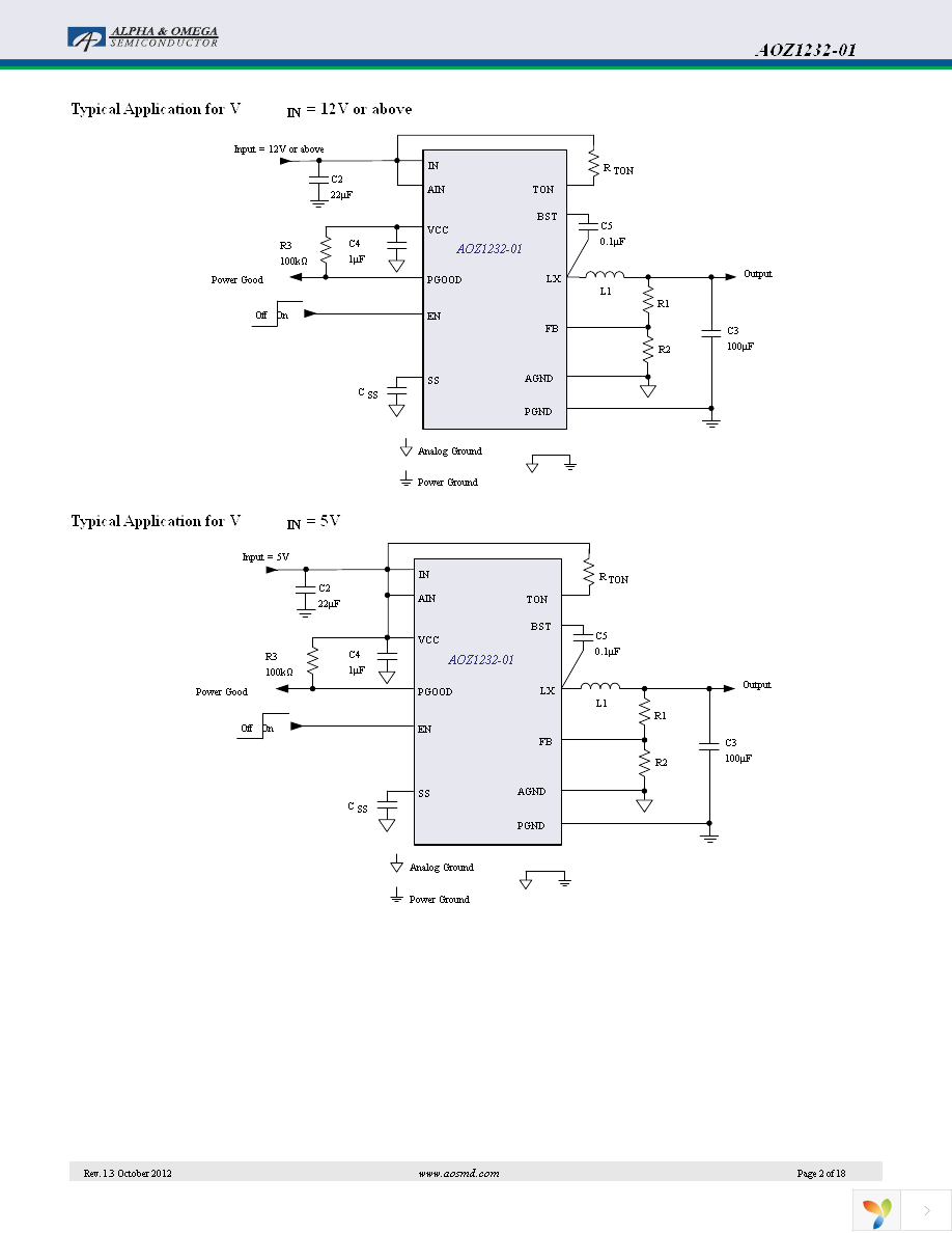 AOZ1232QI-01 Page 2