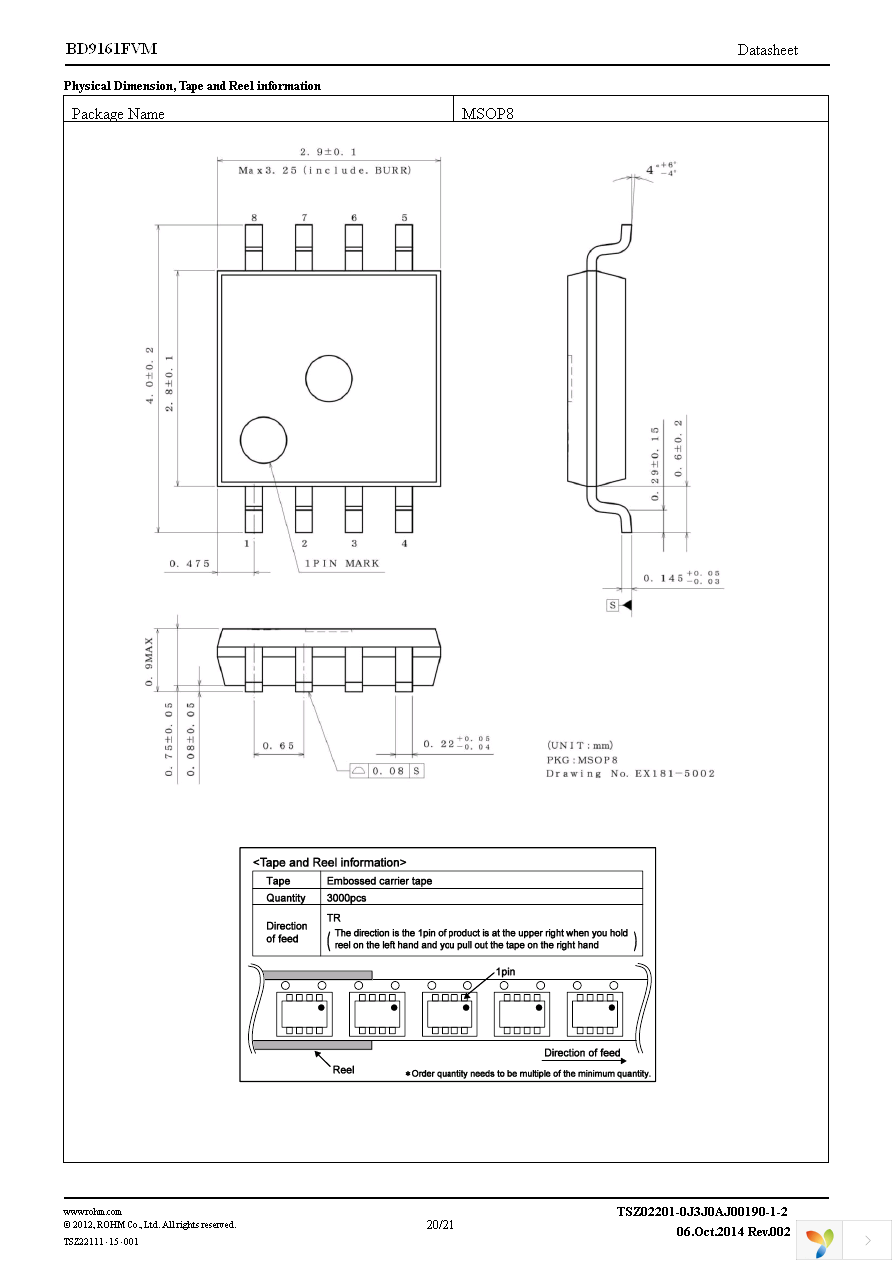 BD9161FVM-TR Page 20