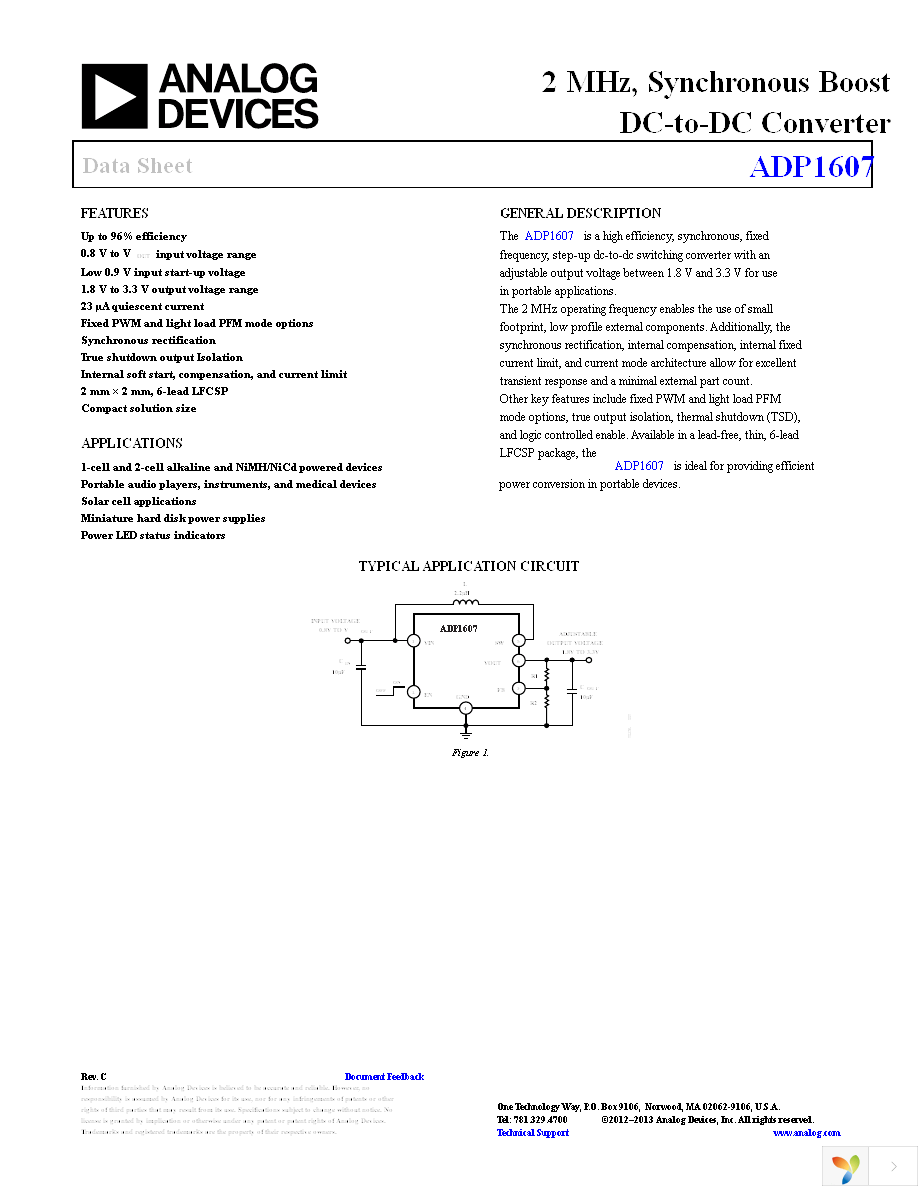ADP1607ACPZN-R7 Page 1