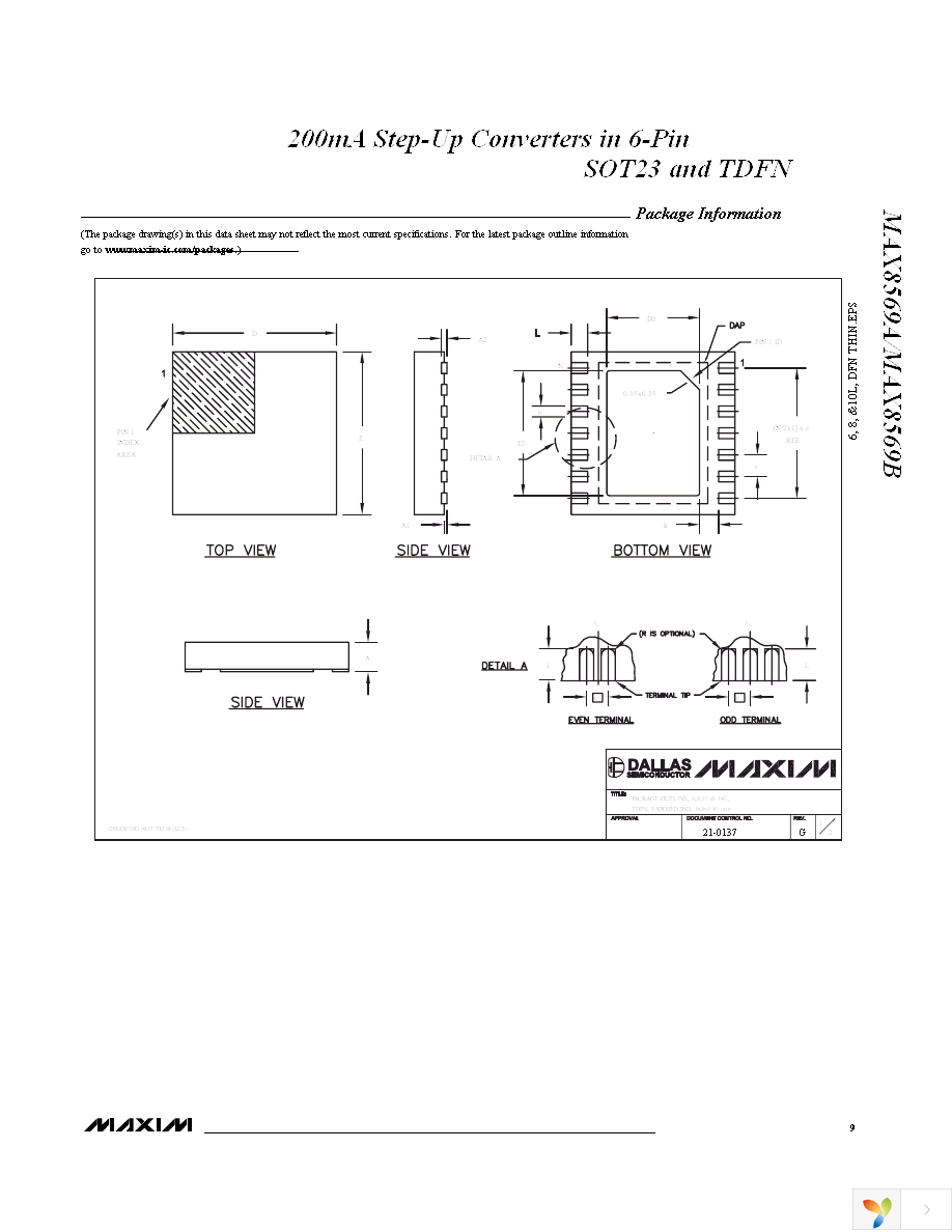 MAX8569BEUT+T Page 9