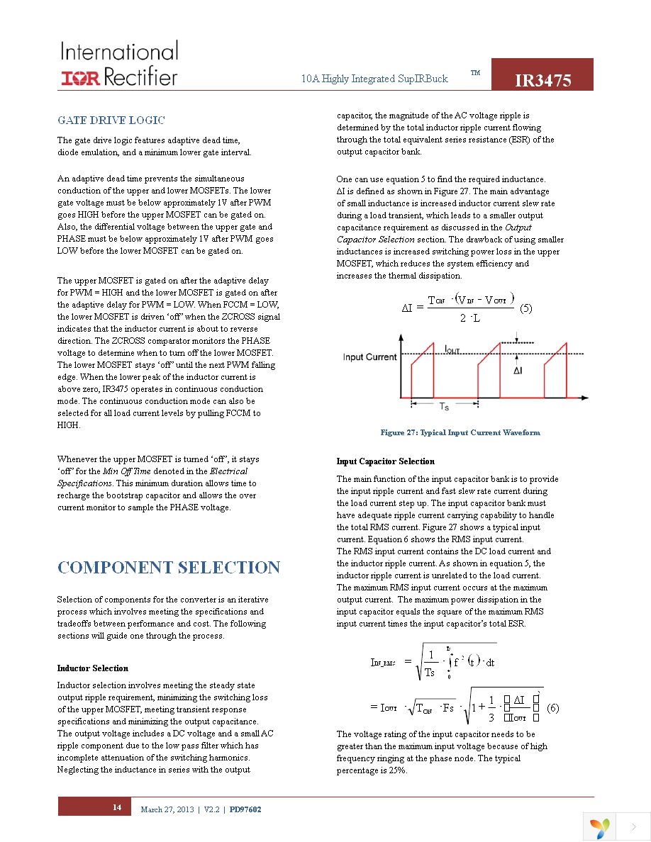 IR3475MTRPBF Page 14