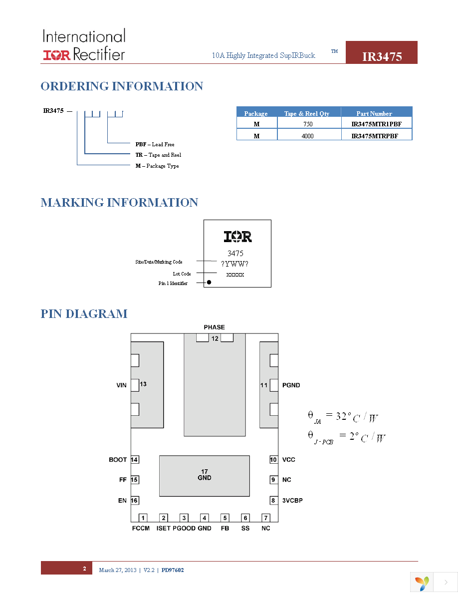 IR3475MTRPBF Page 2