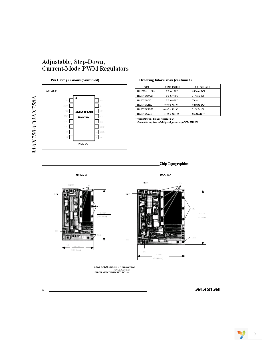 MAX750ACSA+ Page 14