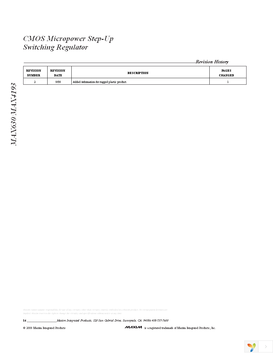 MAX630CPA+ Page 14