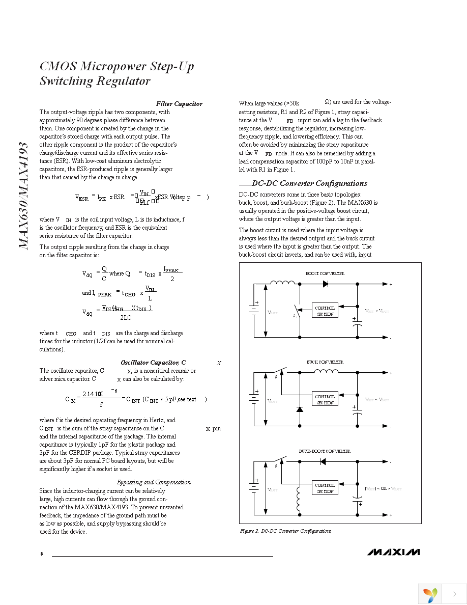 MAX630CPA+ Page 8