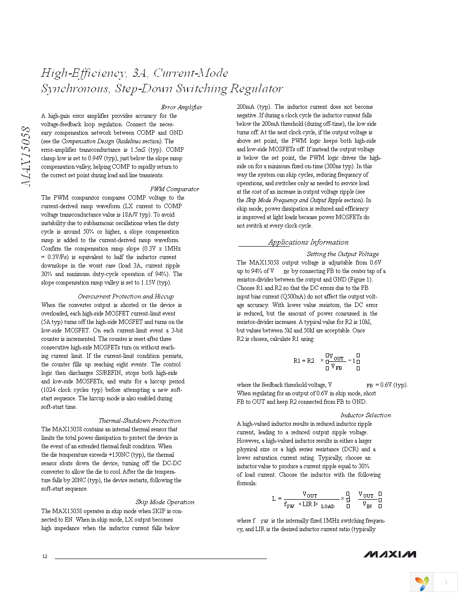 MAX15058EWL+T Page 12