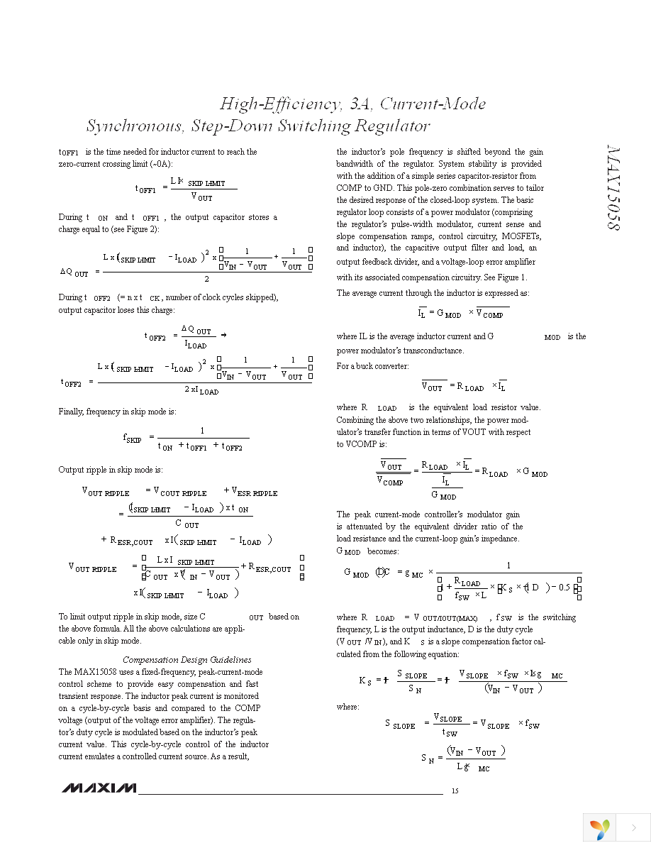 MAX15058EWL+T Page 15