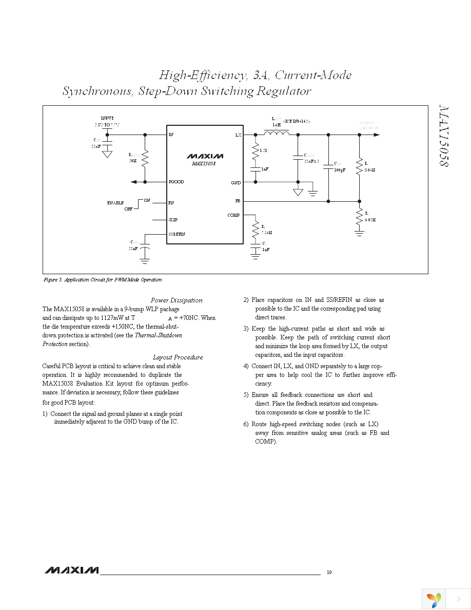 MAX15058EWL+T Page 19