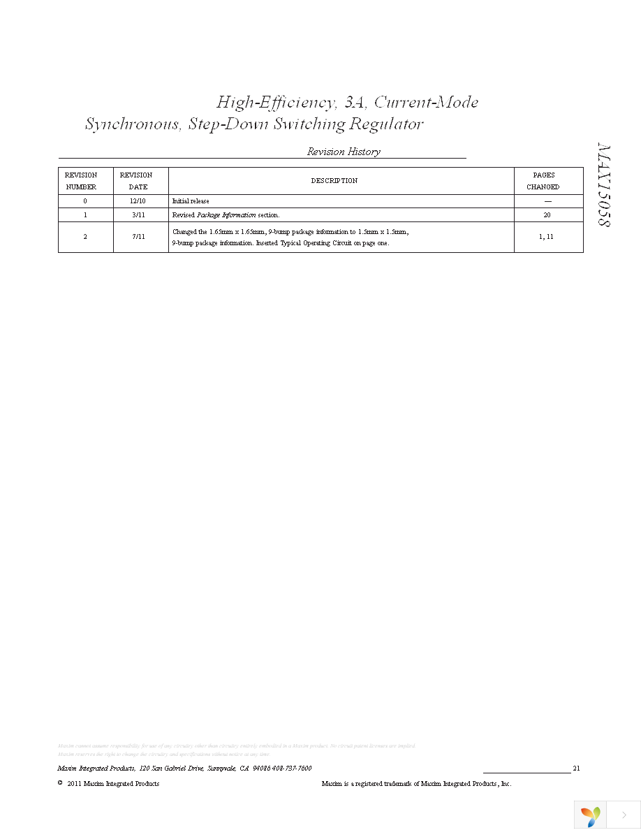 MAX15058EWL+T Page 21