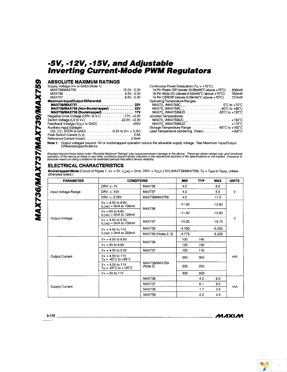 MAX739EWE+ Page 2