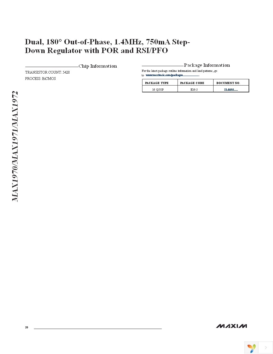 MAX1971EEE+ Page 20