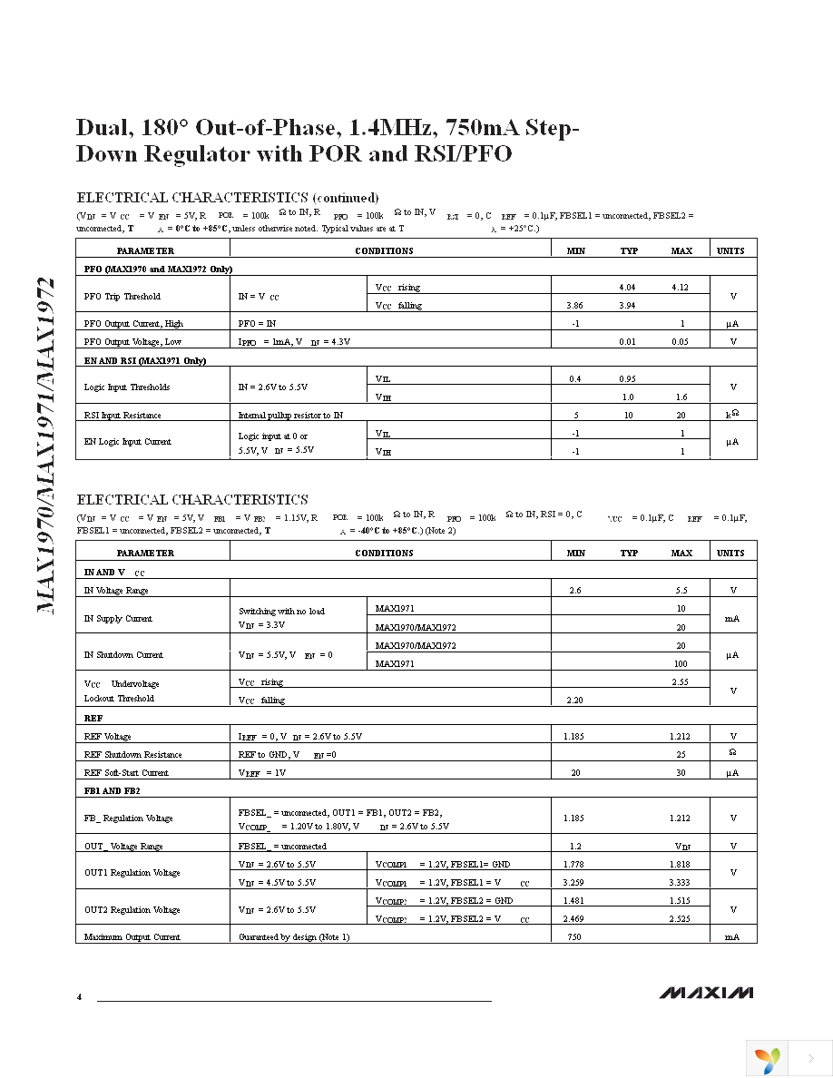 MAX1971EEE+ Page 4