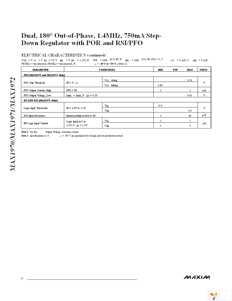 MAX1971EEE+ Page 6