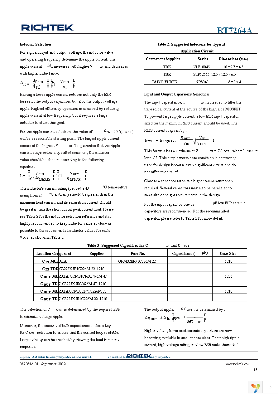 RT7264AZSP Page 13