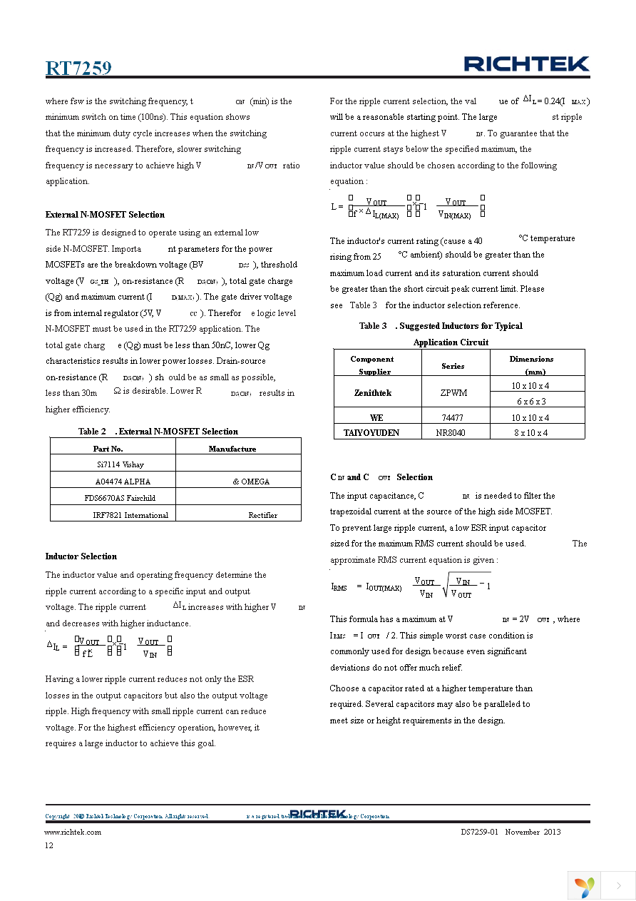 RT7259GQW Page 12