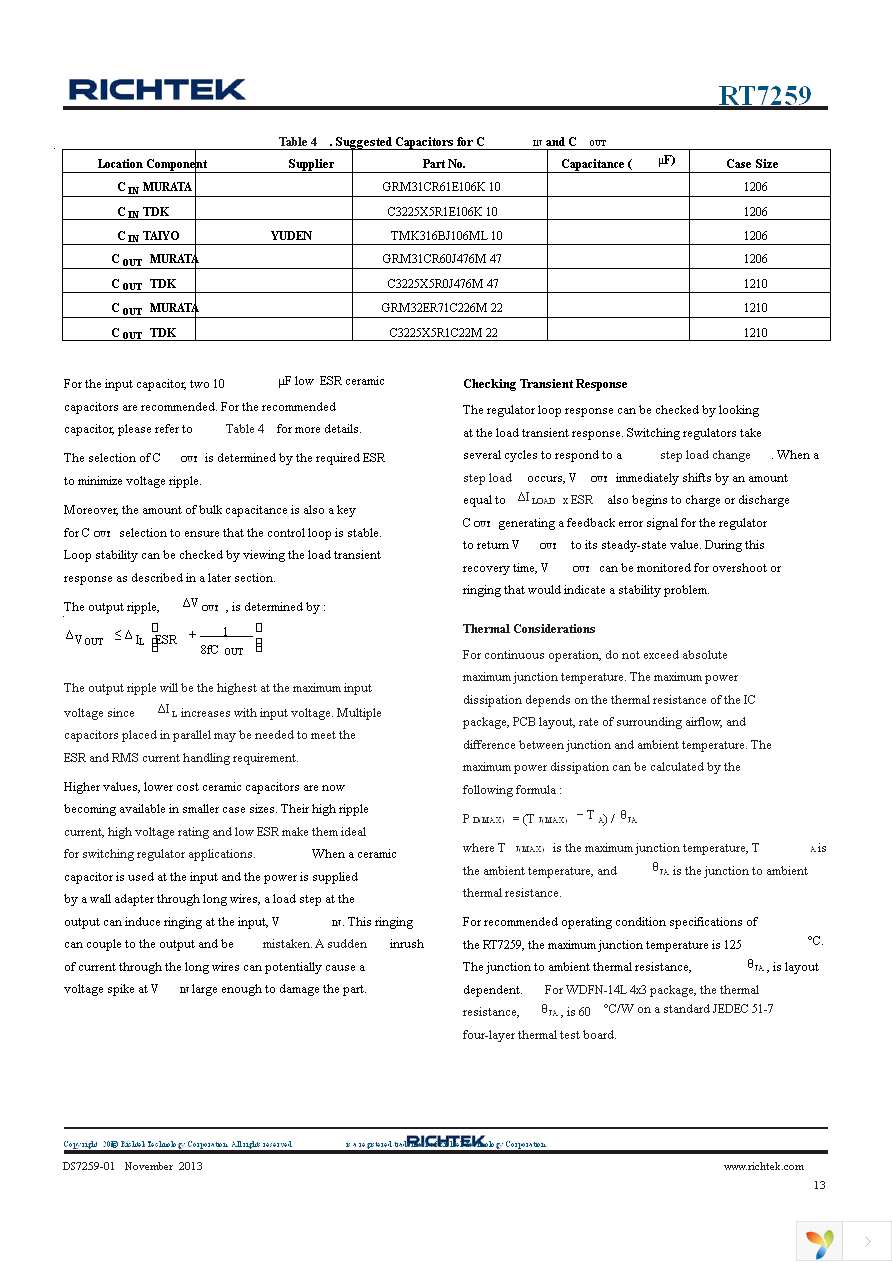 RT7259GQW Page 13