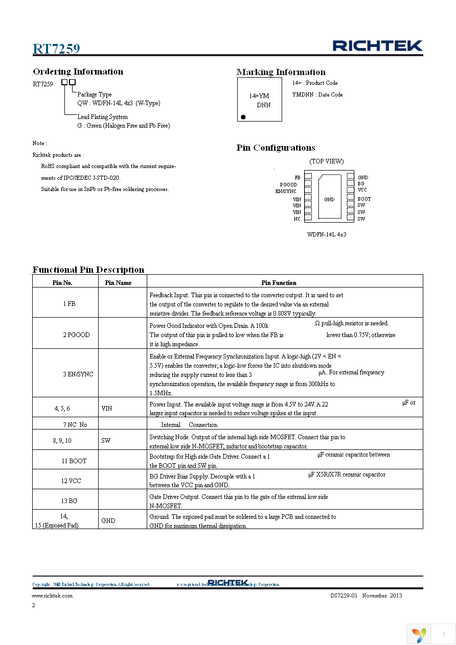 RT7259GQW Page 2