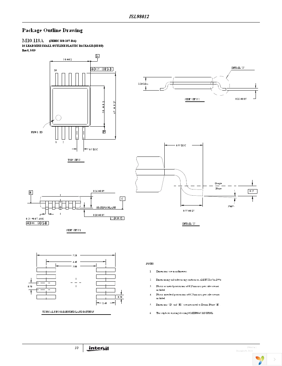 ISL98012IUZ-TK Page 10