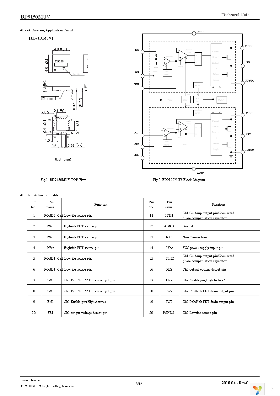 BD9150MUV-E2 Page 3