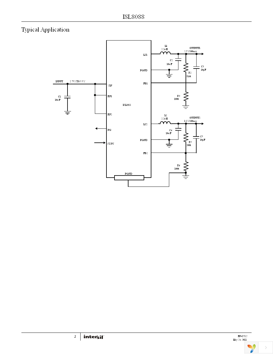 ISL8088IRZ-T7A Page 2