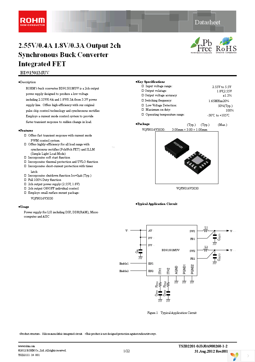 BD91501MUV-GE2 Page 1