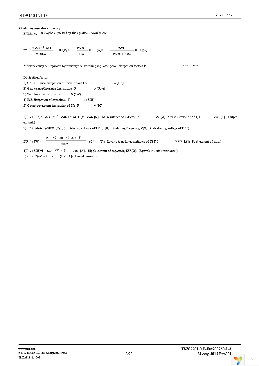 BD91501MUV-GE2 Page 13