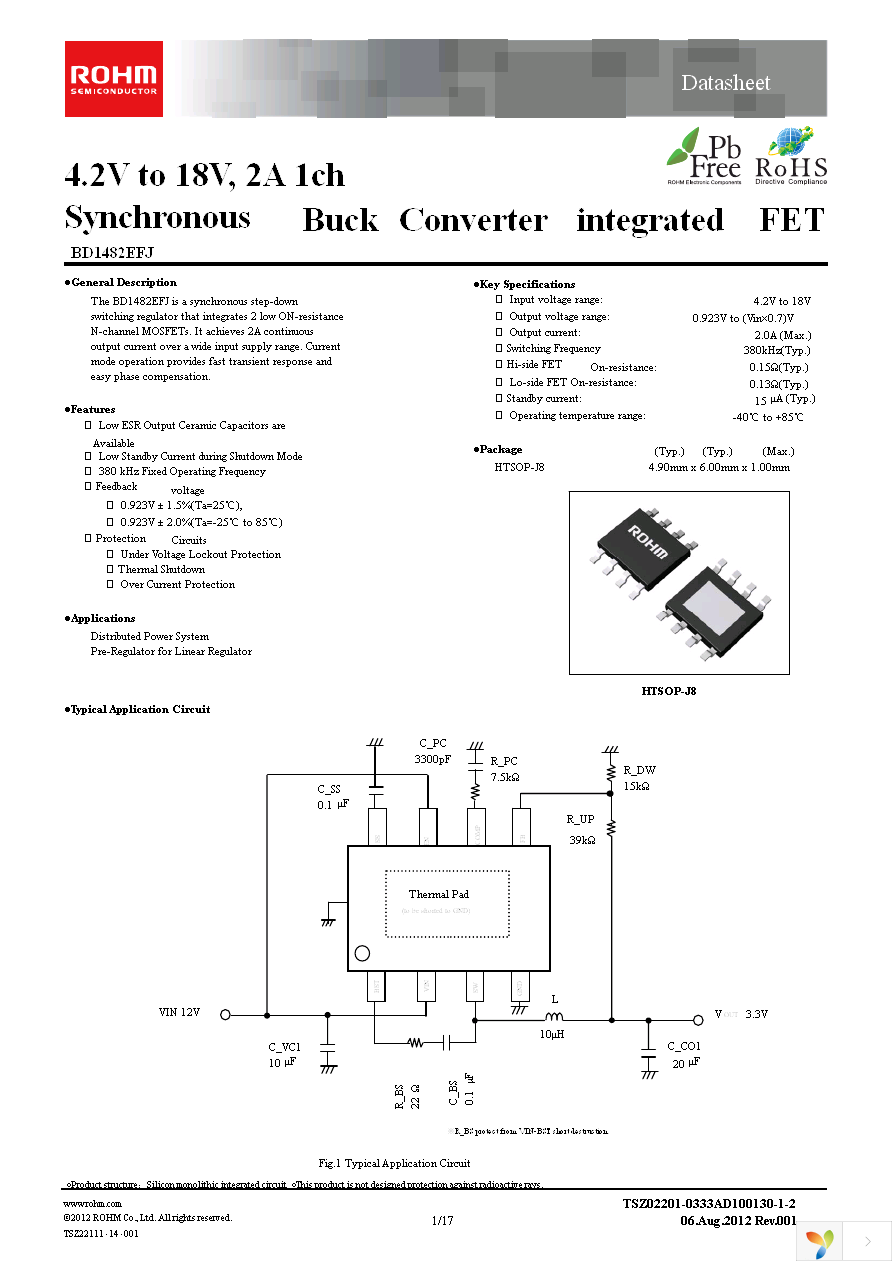 BD1482EFJ-E2 Page 1