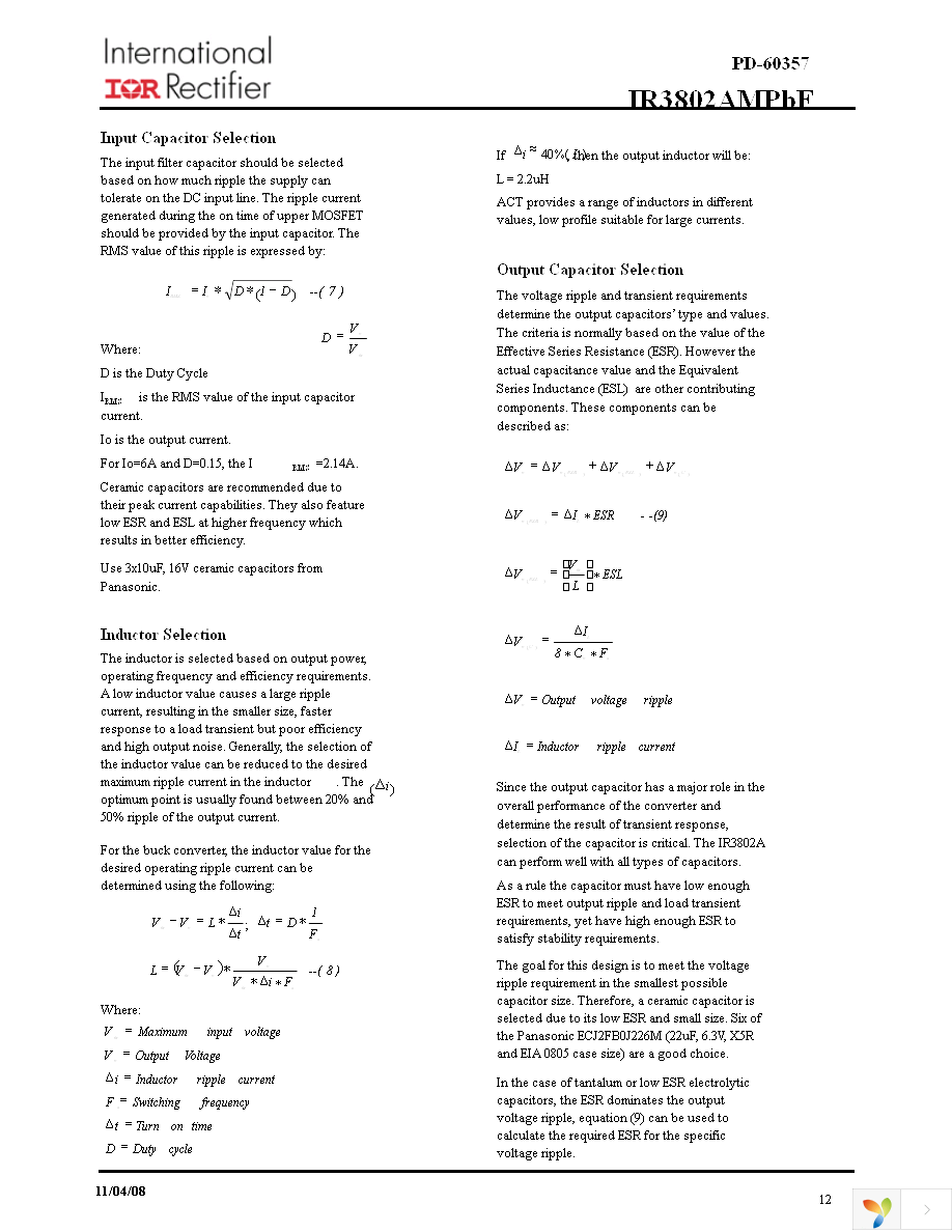 IR3802AMTRPBF Page 12