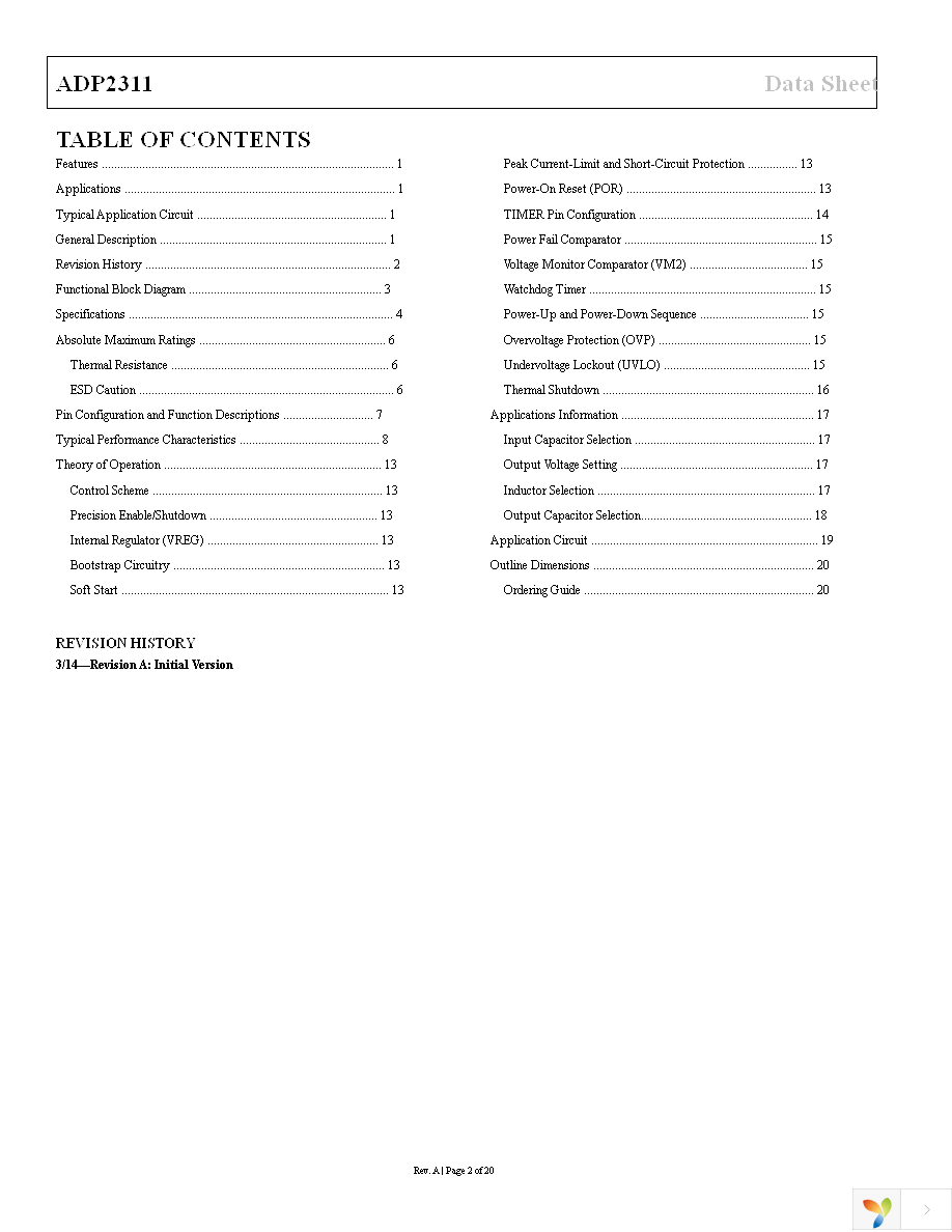 ADP2311ACPZ-3-R7 Page 2