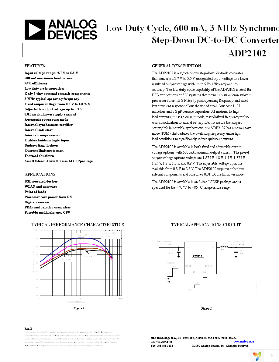 ADP2102YCPZ-4-R7 Page 1