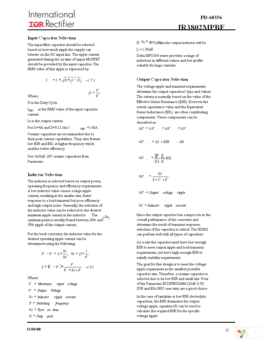 IR3802MTRPBF Page 12