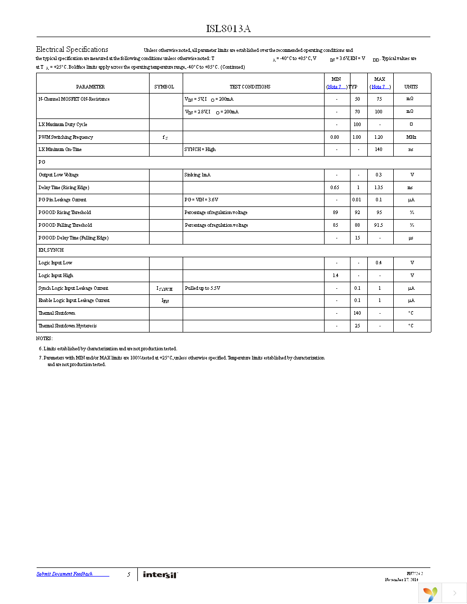 ISL8013AIRZ Page 5