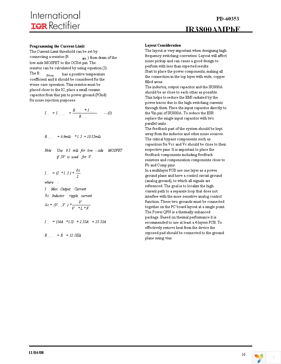 IR3800AMTRPBF Page 16