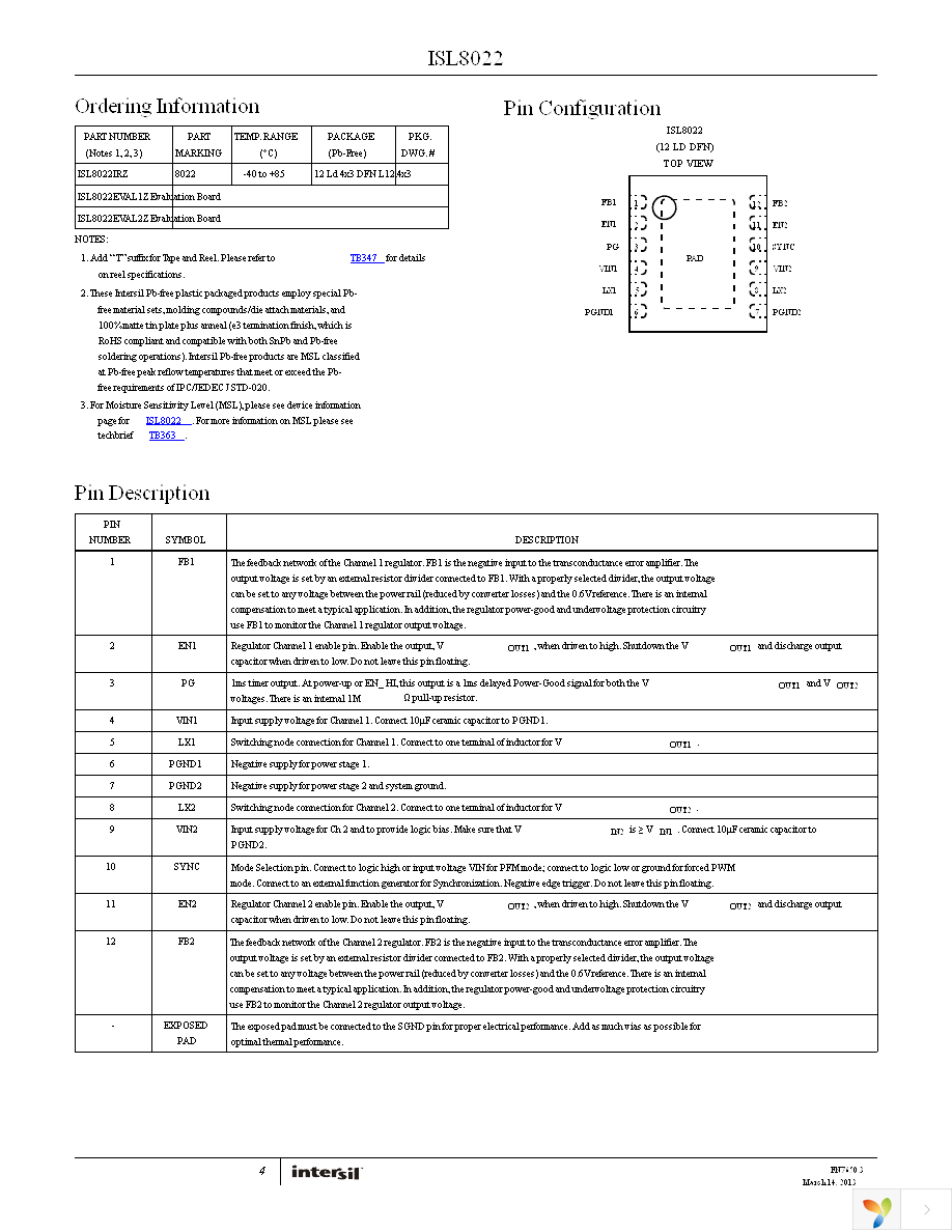 ISL8022IRZ Page 4