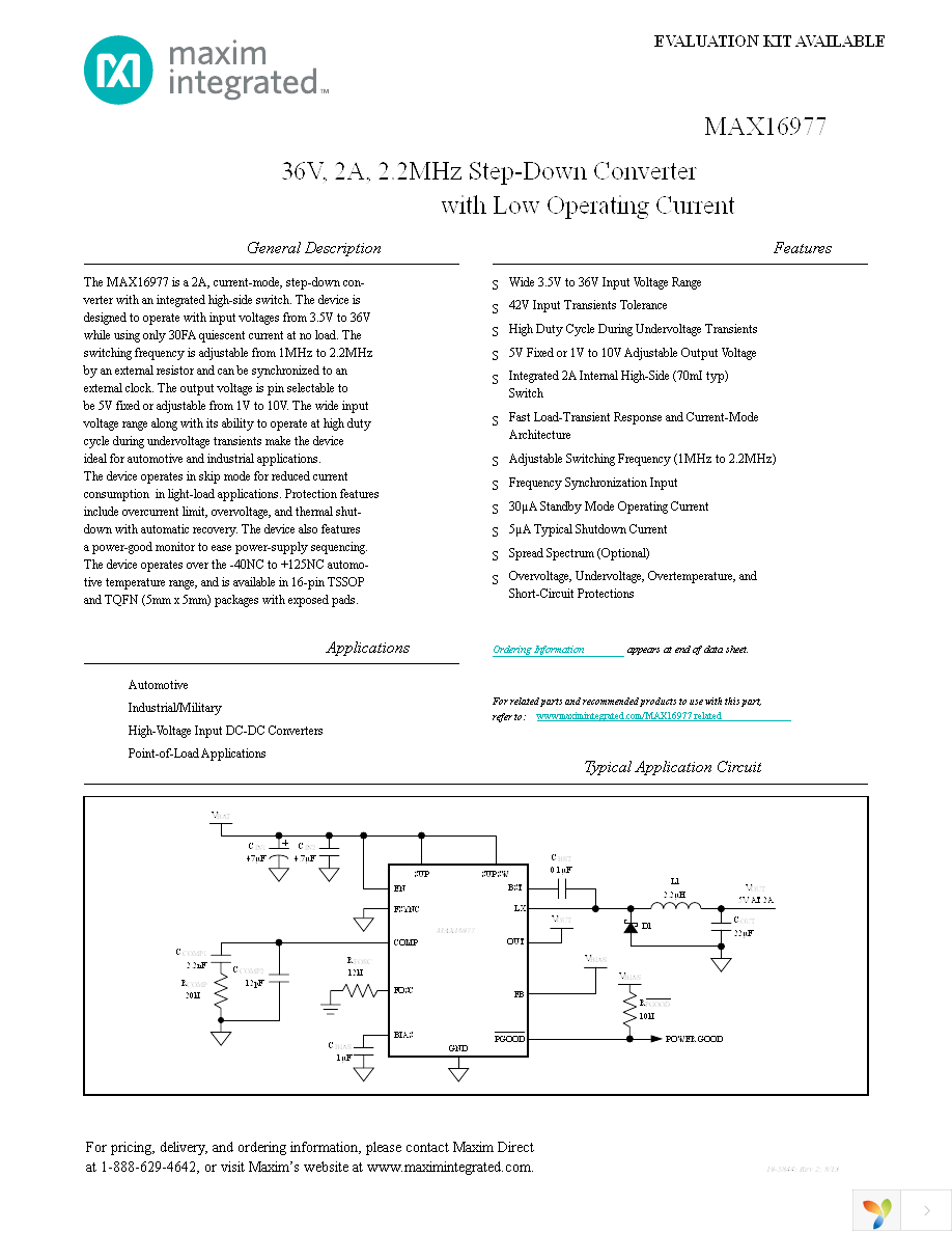 MAX16977RAUE+ Page 1