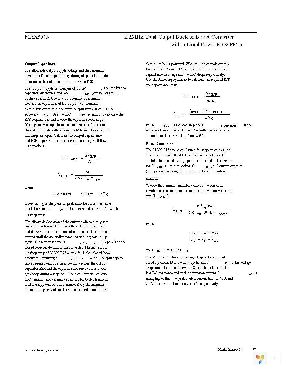 MAX5073ATI+ Page 17