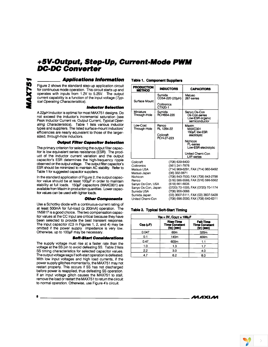 MAX751ESA+ Page 8