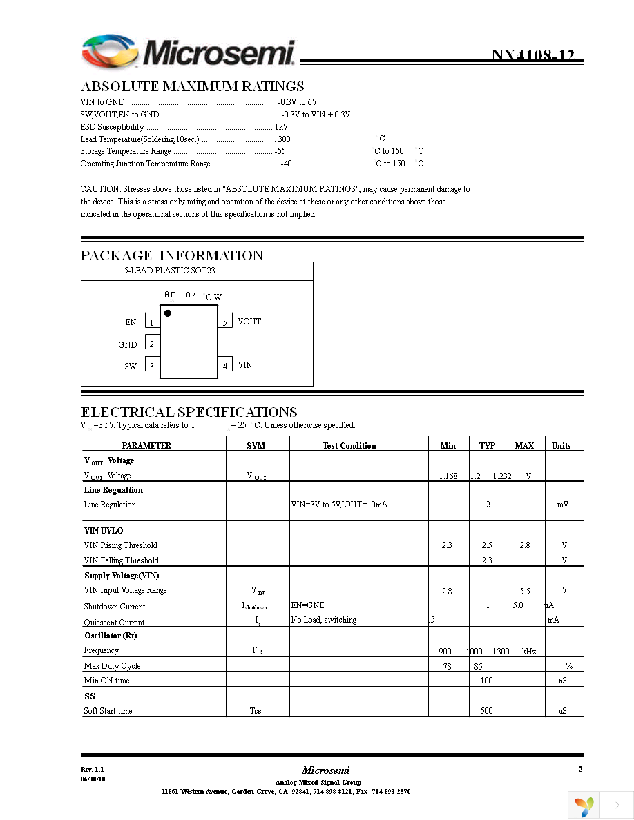 NX4108-12CZ1TR Page 2