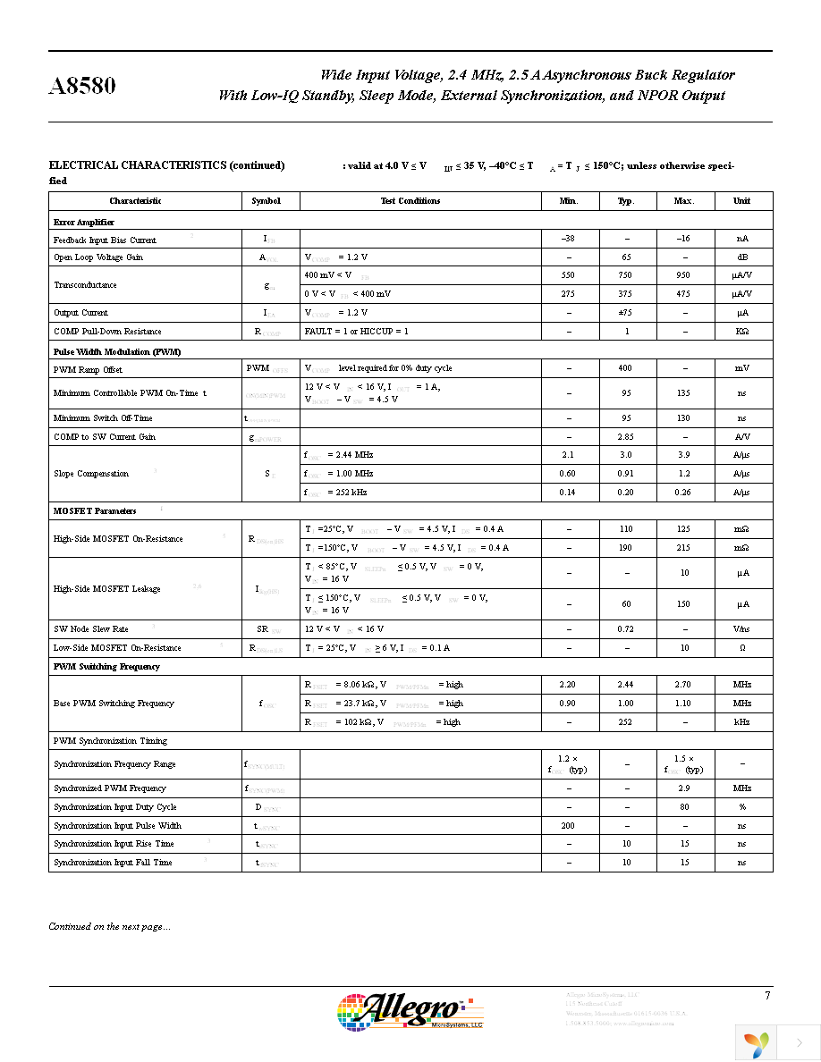 A8580KLPTR-T Page 7