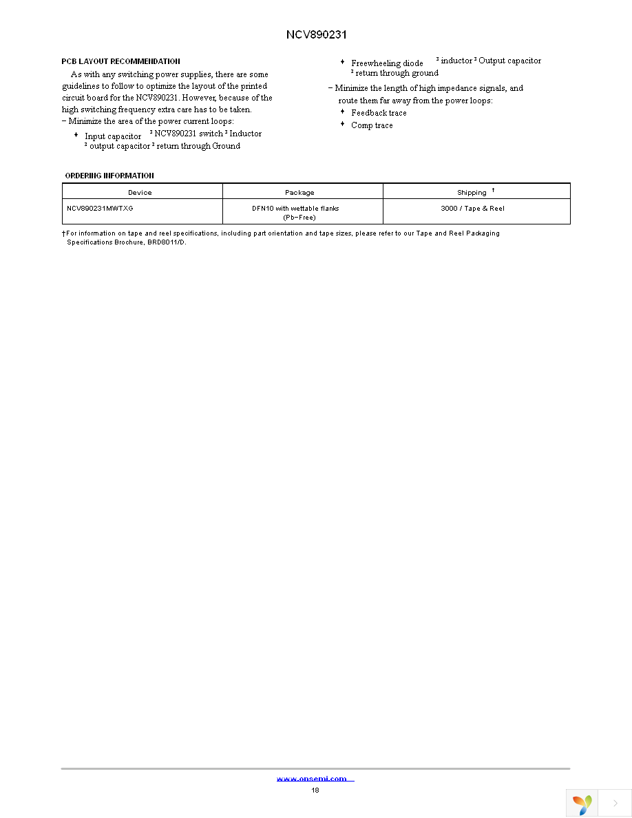 NCV890231MWTXG Page 18